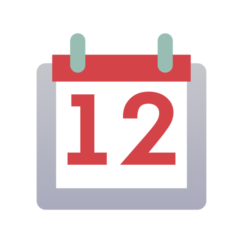 500x500 Android Calendar Icon Vector Image