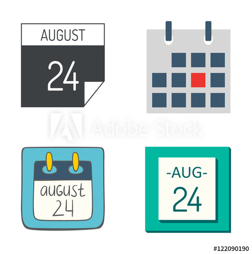 497x500 Calendar Icon Vector Isolated Graphic Reminder Element Message