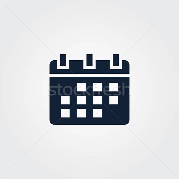 600x600 Simple Calendar Icon Vector Illustration Sign Vector Illustration