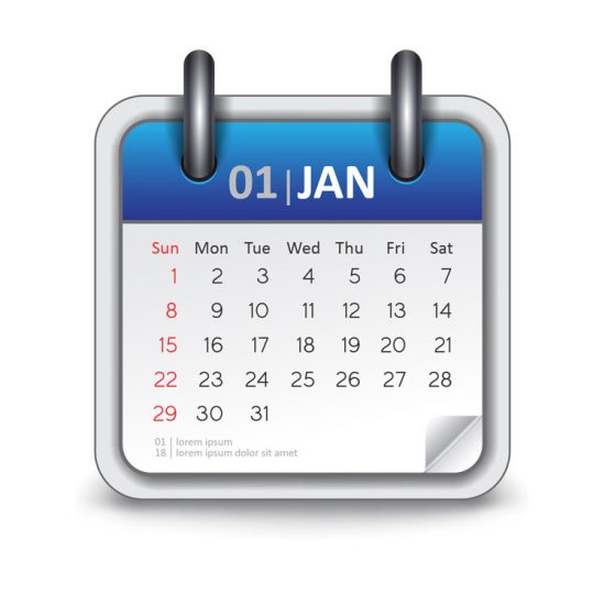 550x550 Calendar Icon Vector Free Download