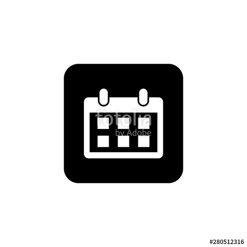 500x500 Calendar Icon Vector Calender Symbol Stock Image And Royalty