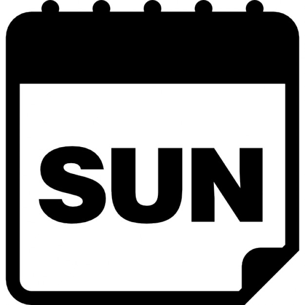 626x626 Calendar Sunday