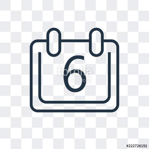500x500 Calendar Icon Isolated On Transparent Background Modern