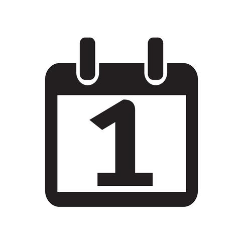 490x490 Calendar Icon Vector Illustration