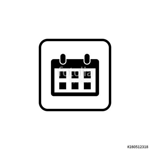 500x500 Calendar Icon Vector Calender Symbol Stock Image And Royalty
