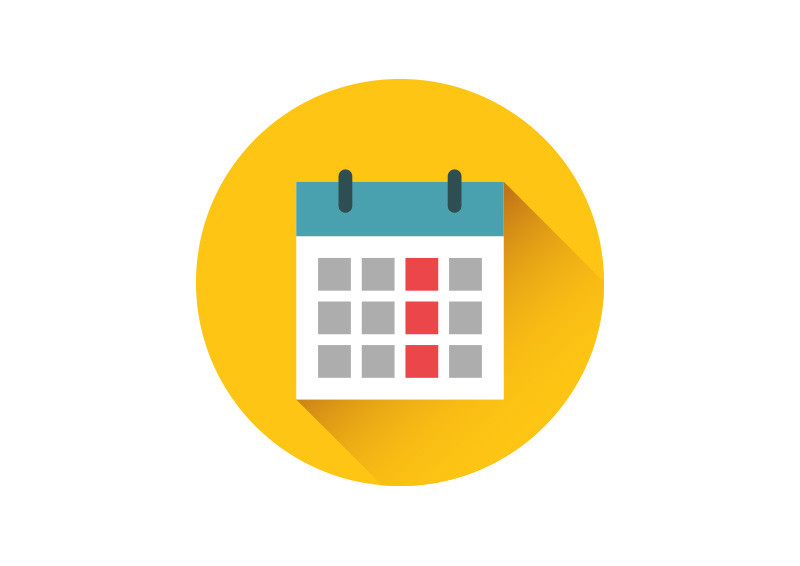 800x566 Calendar Flat Vector Icon