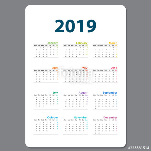 500x500 Calendar Template Calendar Set Of Months Yearly