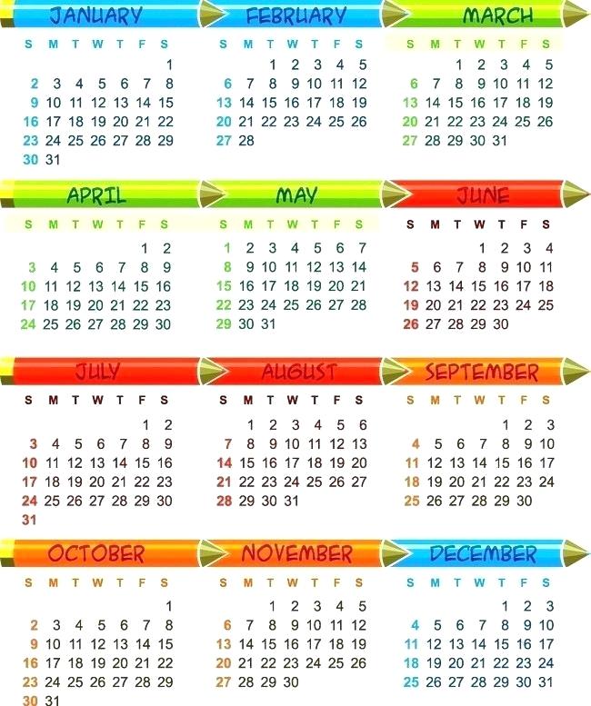 650x777 Creative Calendar Template Vector And Monthly Cool