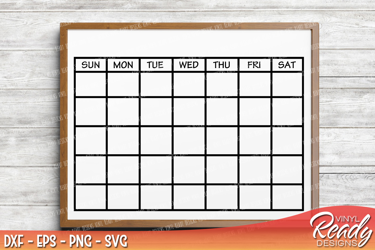 1500x1000 Monthly Calendar Template