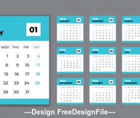 280x235 Calendar Vector