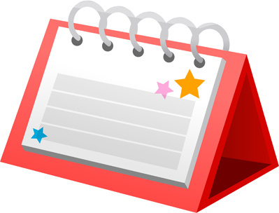 399x304 Desk Calendar Free Vector Download