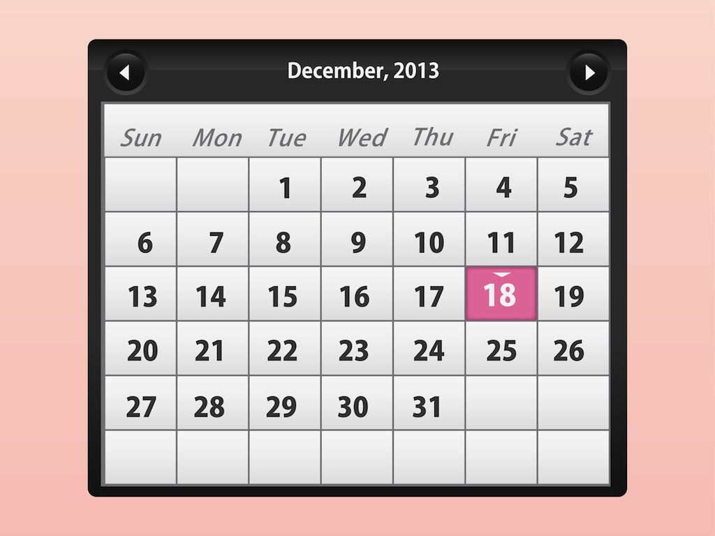 1024x768 Calendar Vector Vector Art Graphics