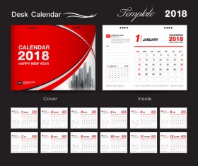 280x235 Desk Calendar Vector