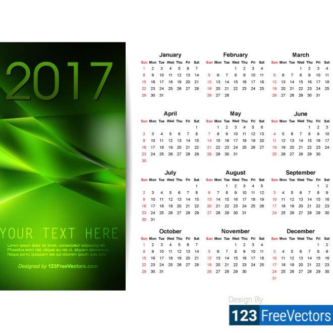 Vector Calendar 660x660 Vector Calendar