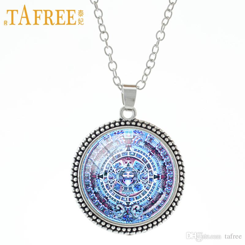 800x800 Compre Tafree Calendario Maya Calendario Azteca Collar Sol Maya