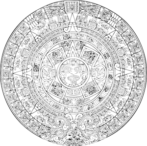 300x299 Azteca Calendario Logo Vector