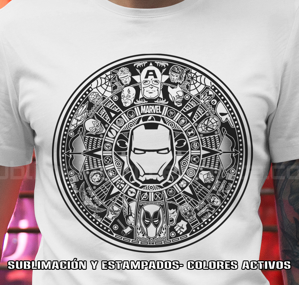 961x916 Calendario Azteca Marvel!!!