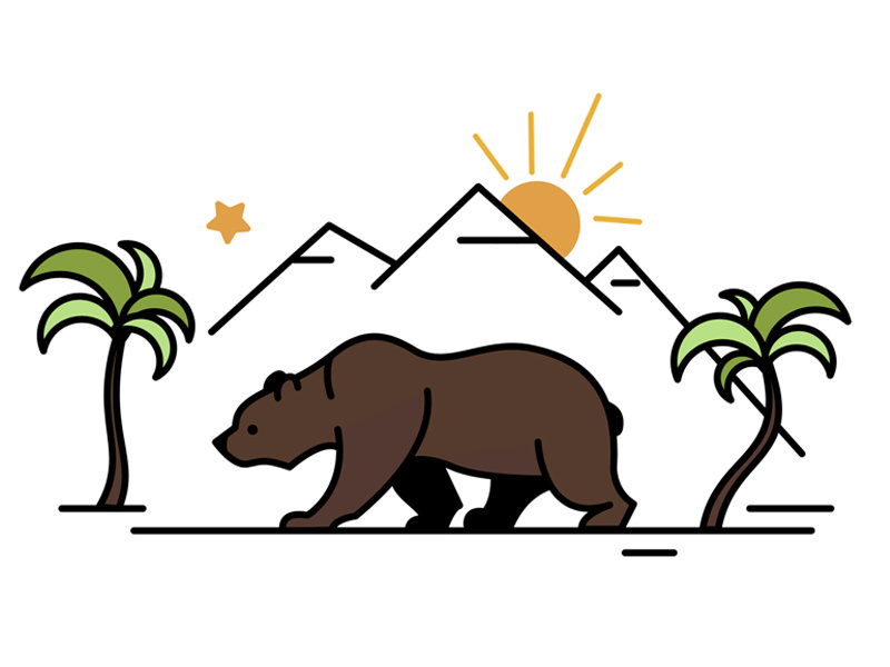 800x600 California Bear