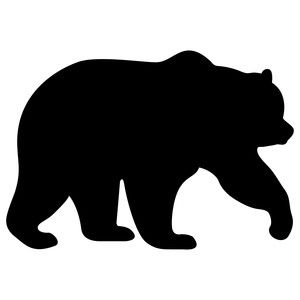 300x300 Collection Of 'california Bear Silhouette' Download More Than