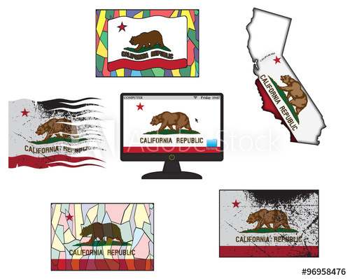 500x399 California Flag Variations