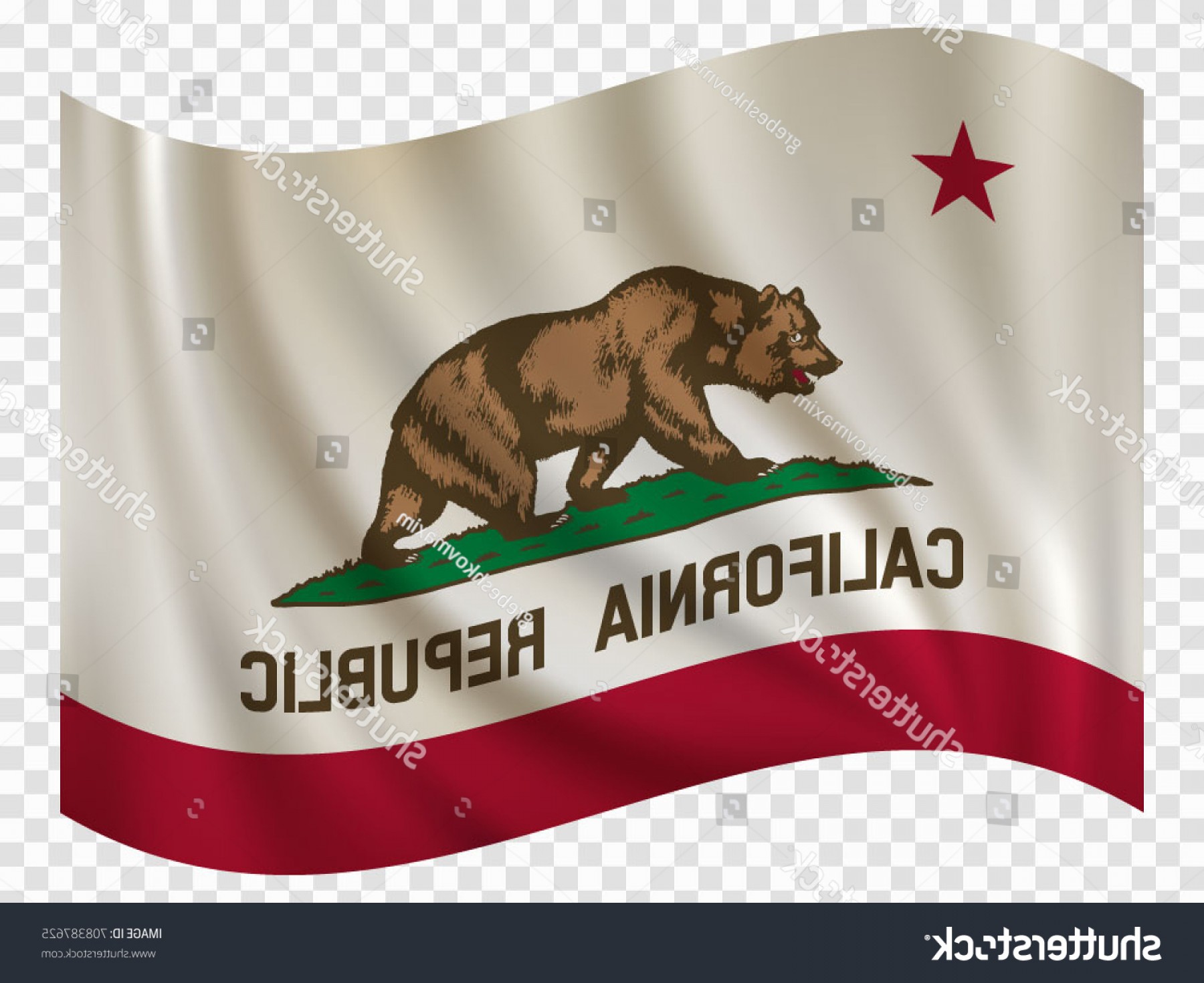 1800x1470 Waving Flag California State Usa Vector Soidergi
