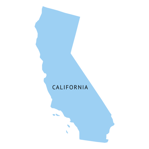 512x512 California State Plain Map