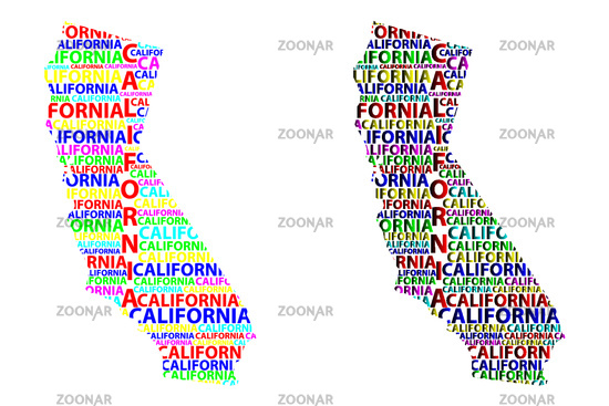 550x367 Photo California Map Vector Image