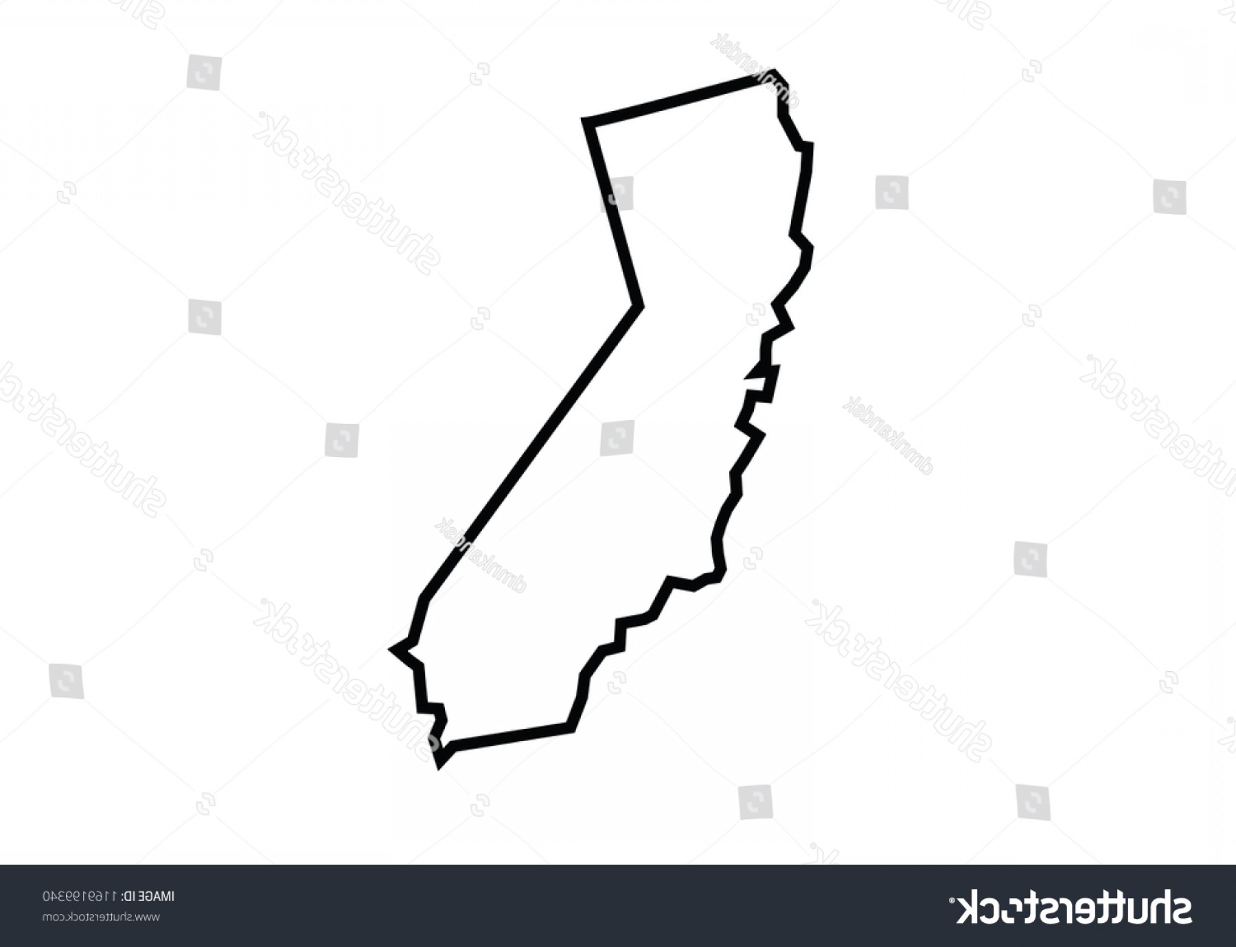 1800x1380 California Shape Outline Vector Geekchicpro