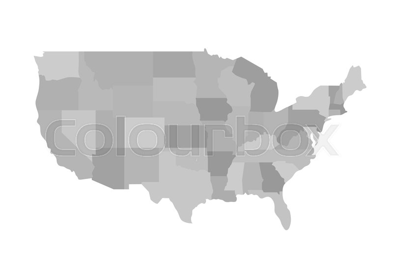 800x559 California Outline Map Blank Similar Stock Vector Colourbox