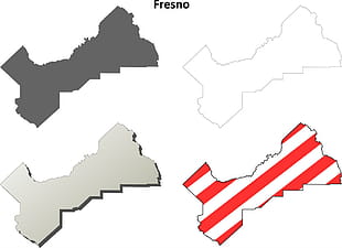 310x225 San Francisco City And County California Outline Vector