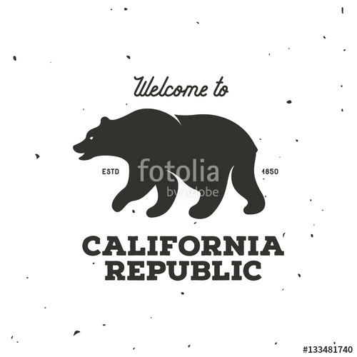 California Republic T Shirt Vector Graphics Vintage Style 500x500 California Republic T Shirt Vector Graphics Vintage Style
