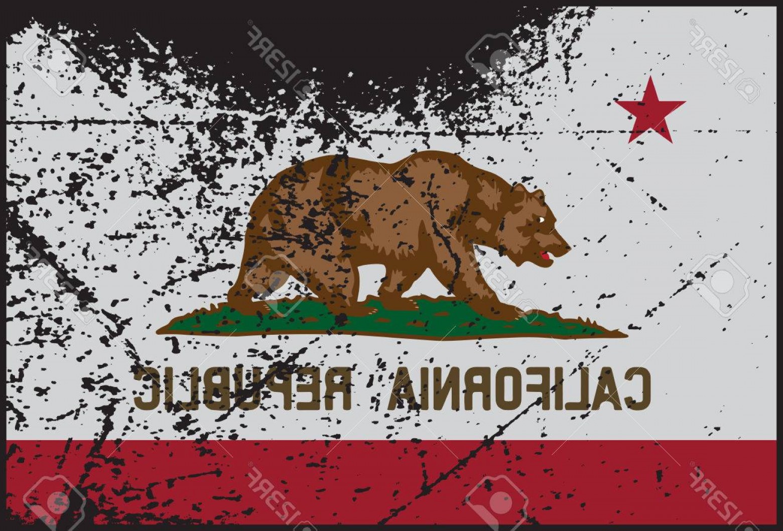 1560x1058 Photostock Vector A California Flag With A Grunge Design Soidergi