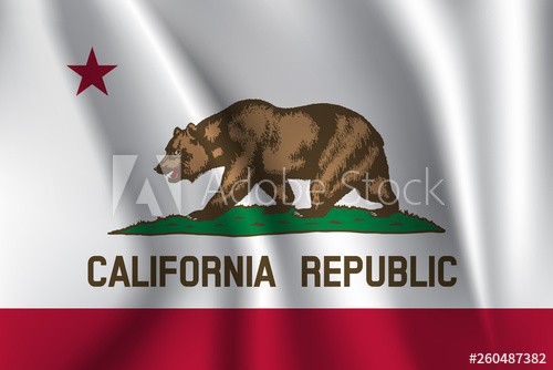 500x334 Waving Flag Of California