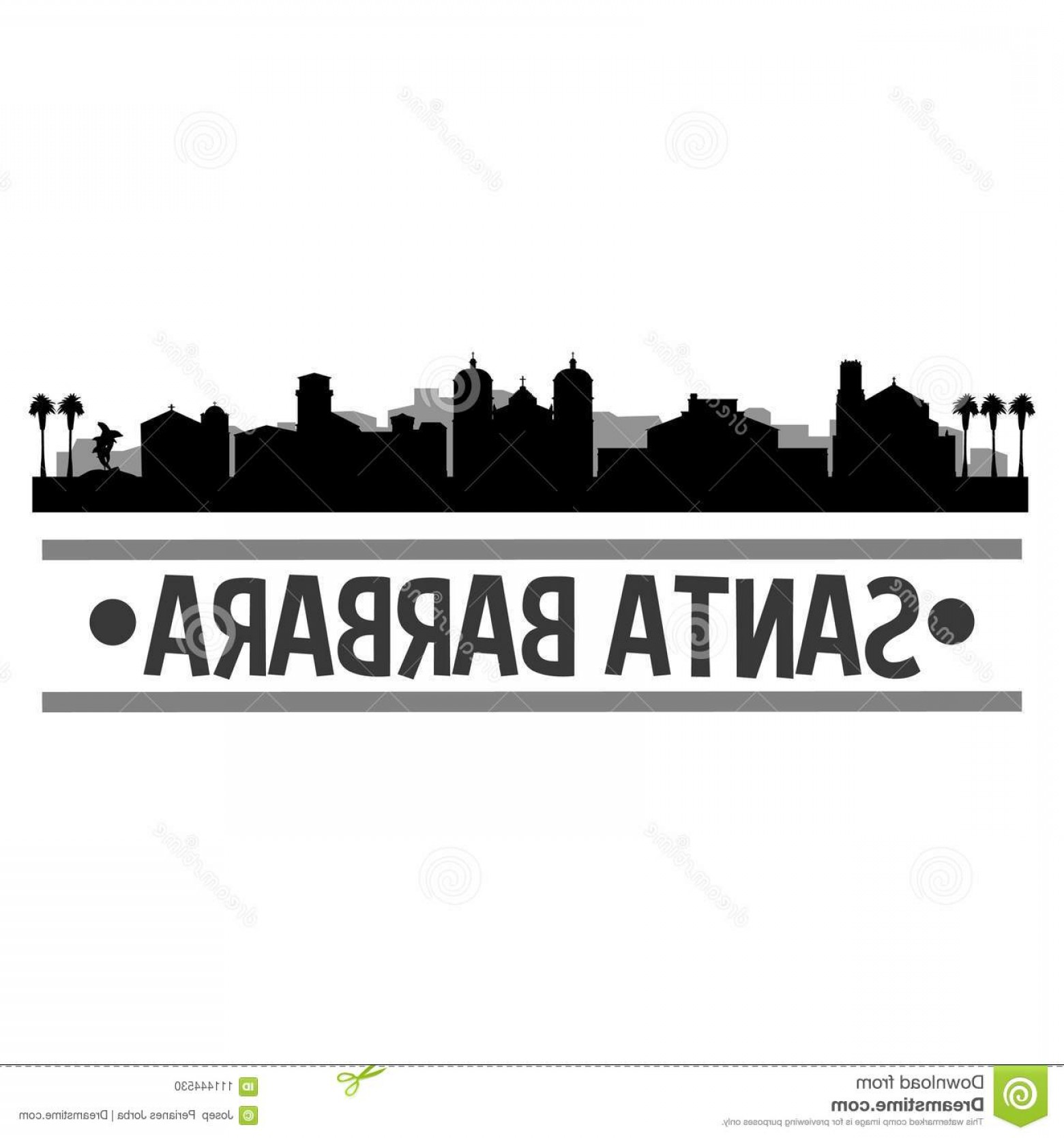 Santa Barbara California Icon Vector Art Design Skyline Flat City 1560x1668 Santa Barbara California Icon Vector Art Design Skyline Flat City