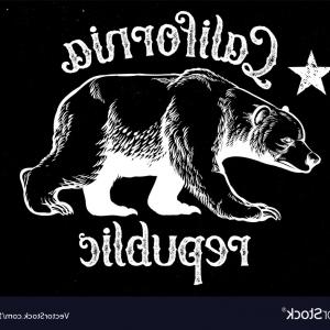 300x300 Photostock Vector State Flag Of California Republic With Brown