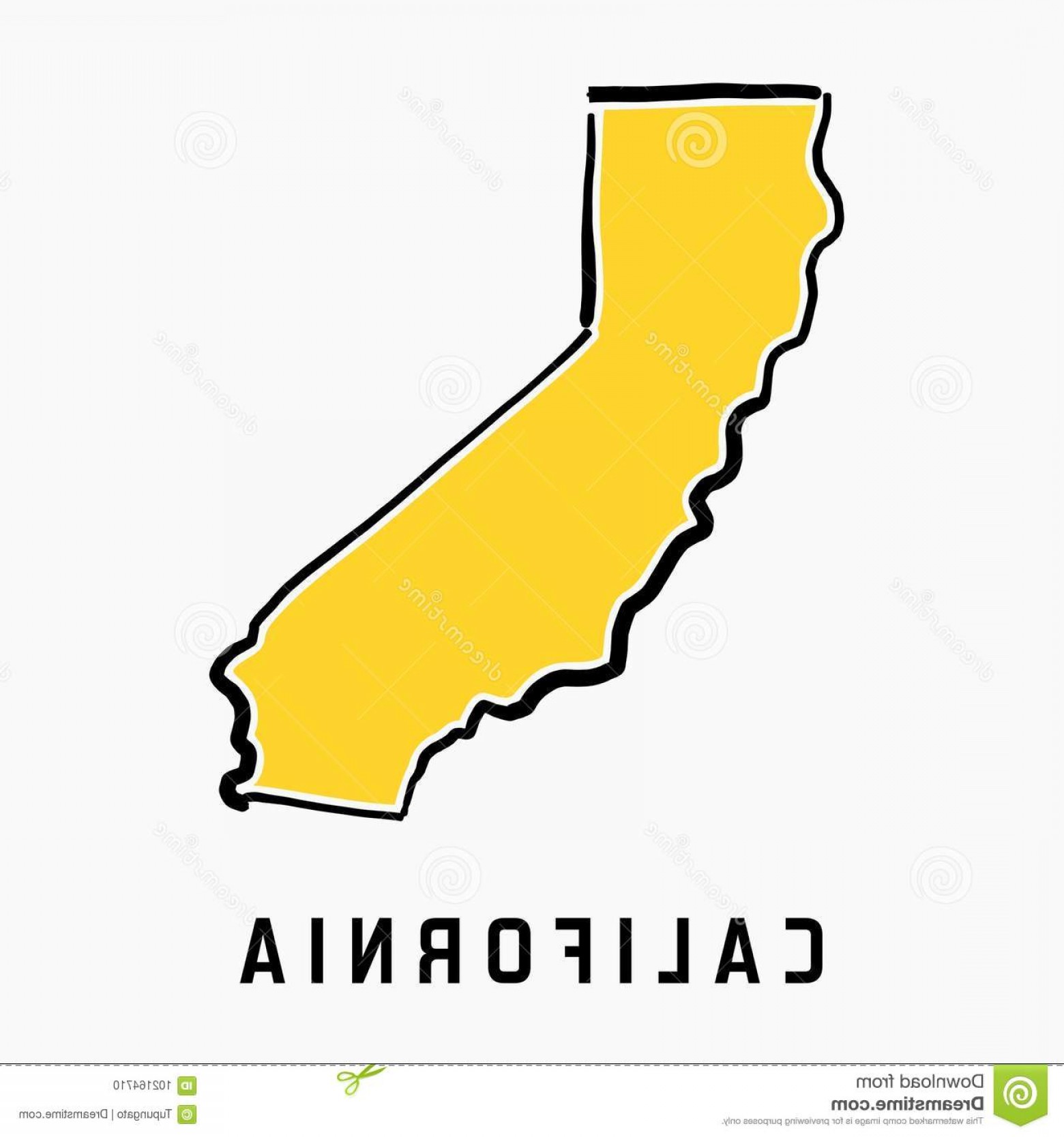 1560x1668 California Map Outline California Map Outline Smooth Simplified Us