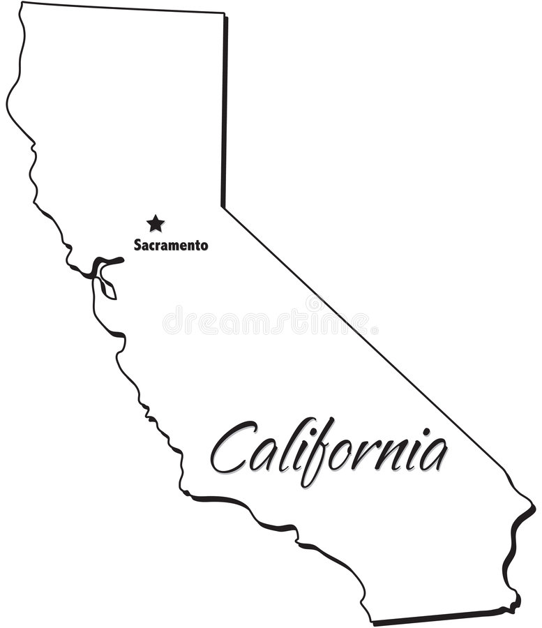 California State Outline Vector at Vectorified.com | Collection of ...