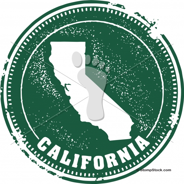 590x590 Vintage California Usa State Stamp
