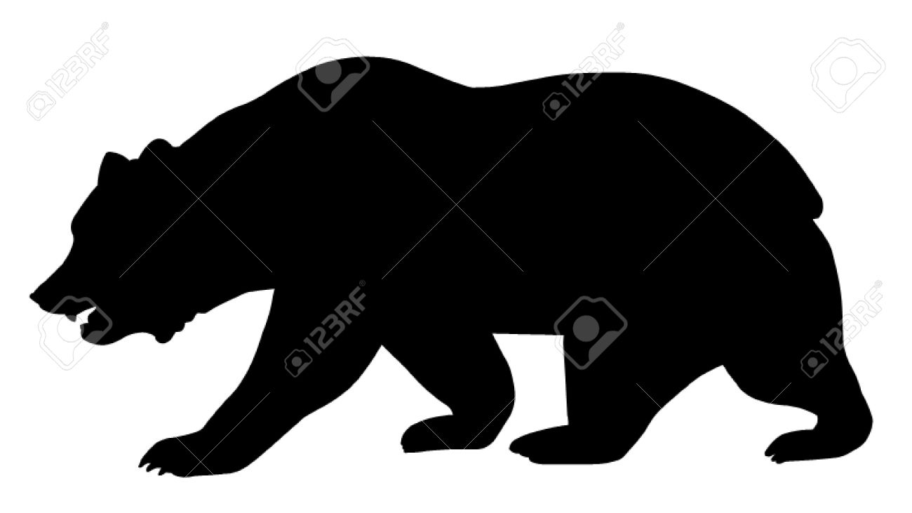 1300x731 California State Bear Silhouette