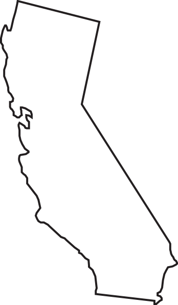 348x596 California Outline Clip Art