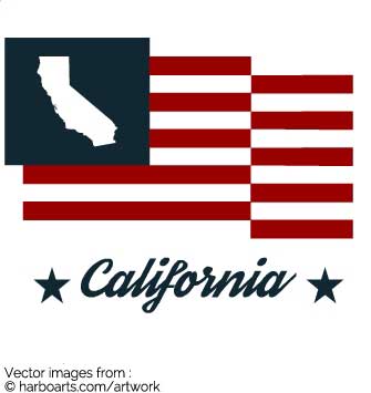 Download California State Map Bumper Sticker Flag 335x355 Download California State Map Bumper Sticker Flag