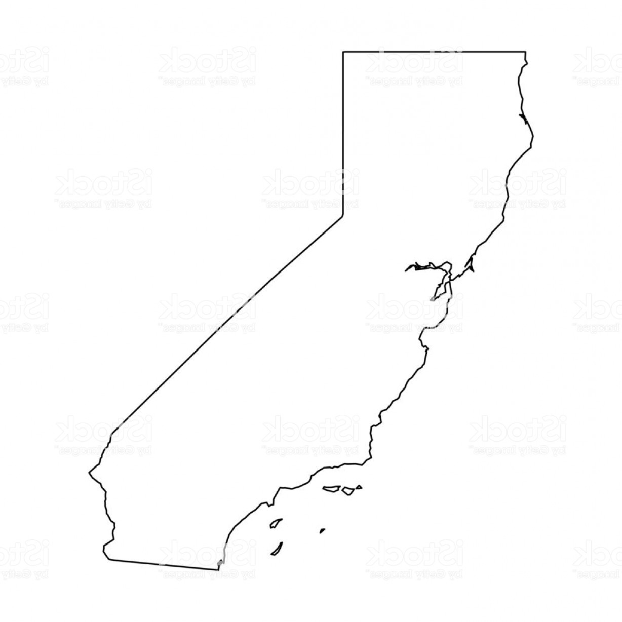 Map Of California Vector 1228x1228 Map Of California Vector
