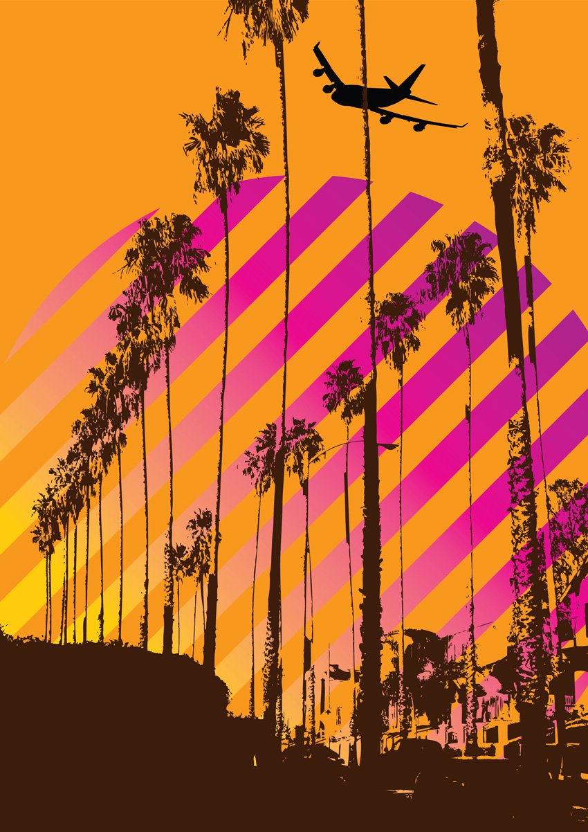 850x1202 California Dreaming Vector Art Graphics