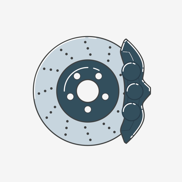 640x640 Brake Disc With Caliper, Brake, Disc, Caliper Png And Vector