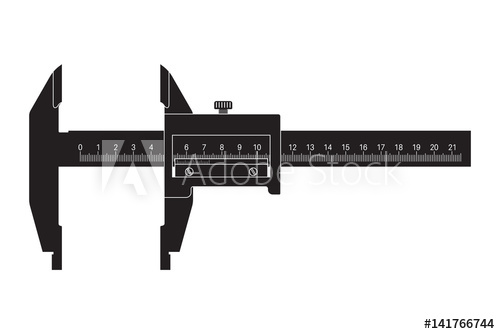 500x334 Caliper Black Drawing