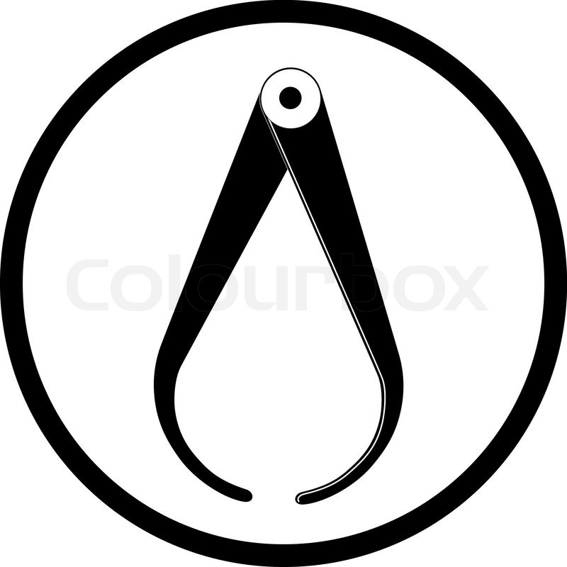 800x800 Vector Icon Of Caliper Stock Vector Colourbox