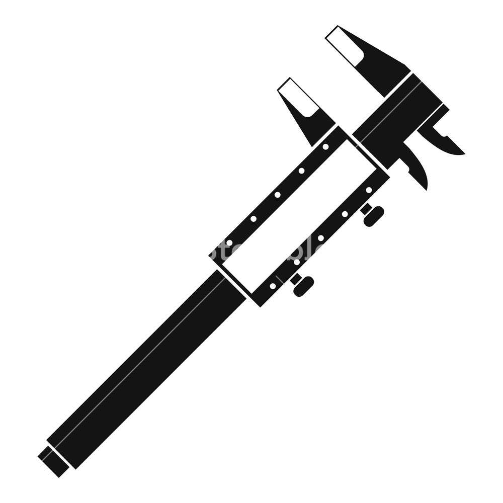 1000x1000 Vernier Caliper Icon Simple Illustration Of Vernier Caliper