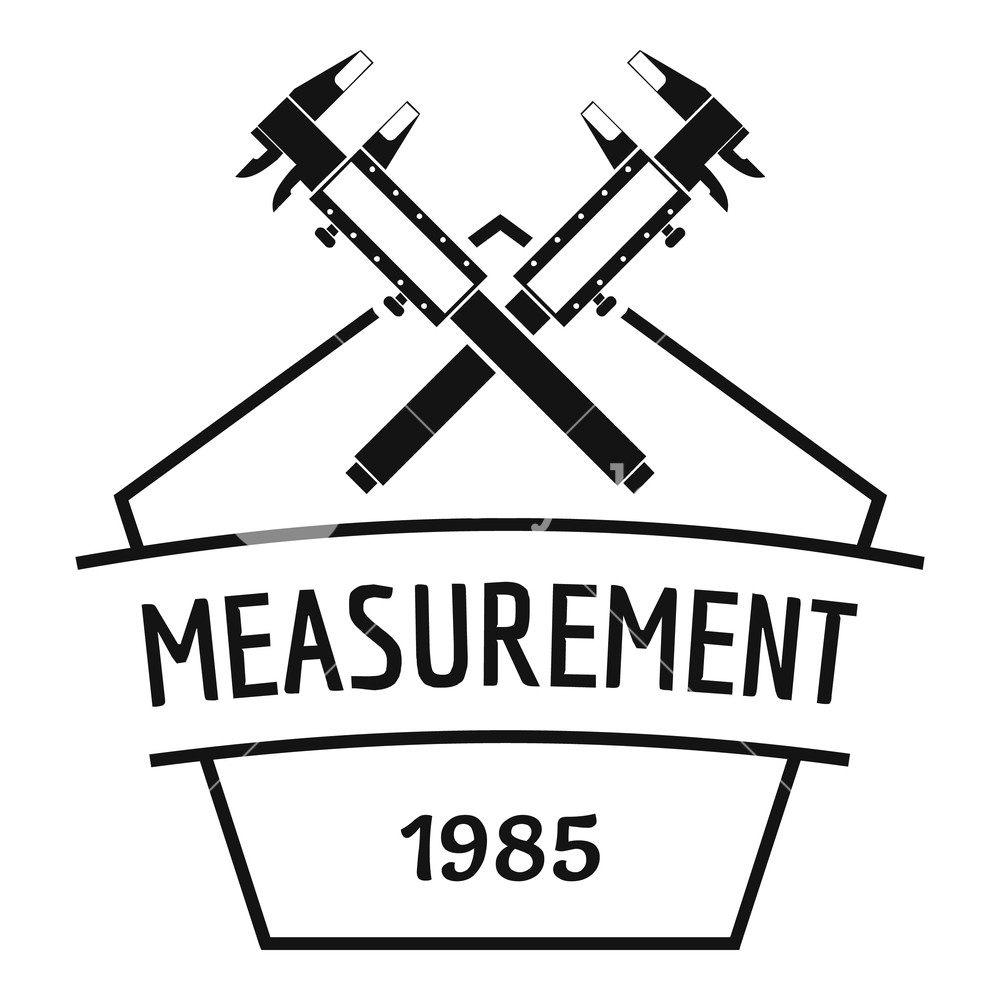 1000x1000 Vernier Caliper Logo Simple Illustration Of Vernier Caliper