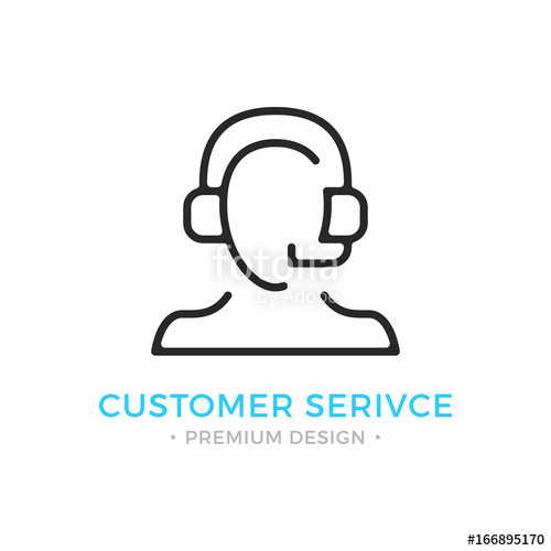 500x500 Customer Service Icon Human Silhouette With Headset, Man
