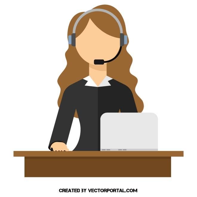 660x660 Call Center Avatar Vector Image Girls And Women Free Vectors